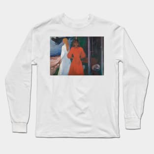 Red and White by Edvard Munch Long Sleeve T-Shirt